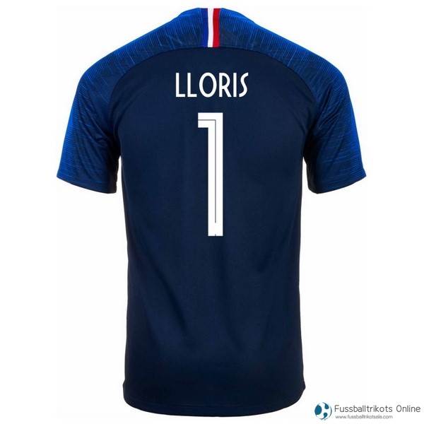 Frankreich Trikot Heim Lloris 2018 Blau Fussballtrikots Günstig